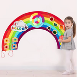 Educatief Houten Busy Board – Montessori Speelgoed 1 Jaar+ - REGENBOOG