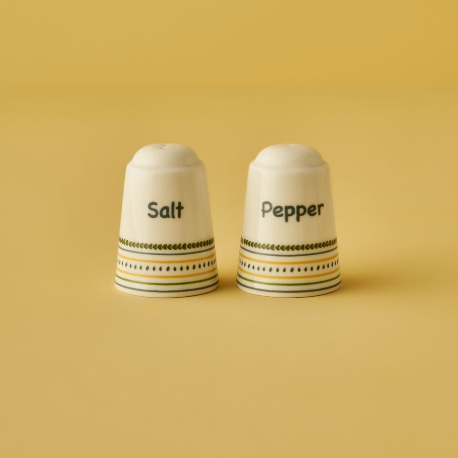Lemoncello porseleinen zout- en peperstrooier (7 cm)