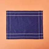 Set van 3 Liberty droogdoeken van 100% katoen, marineblauw (45x65 cm)