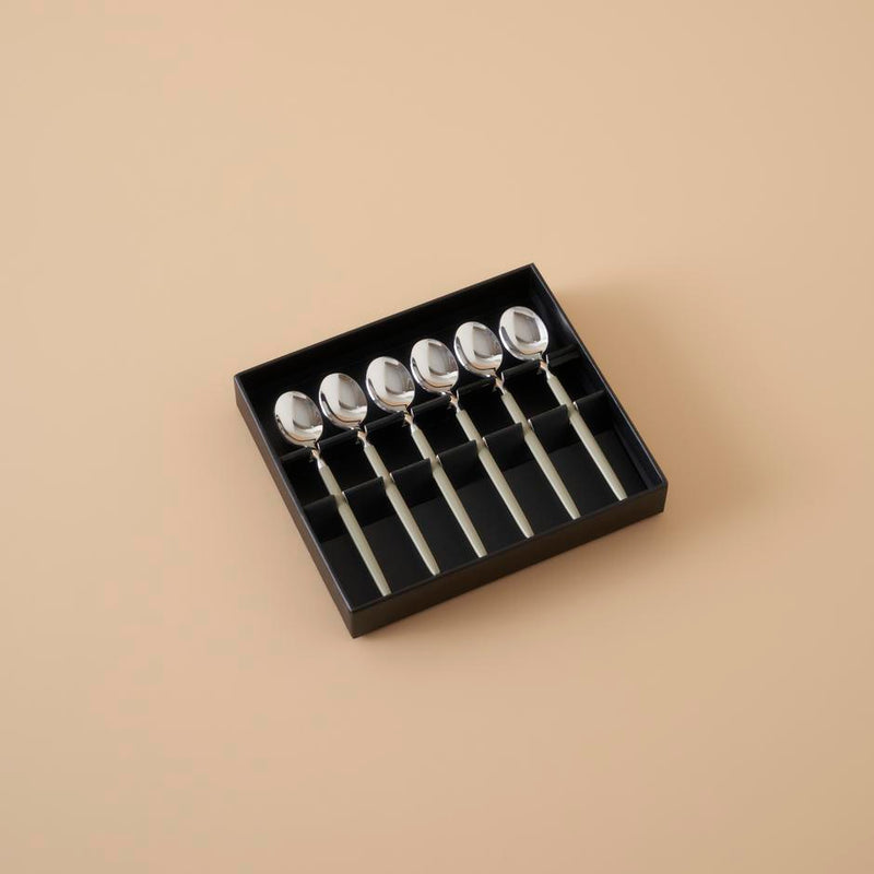 Siena 6-delige theelepelset - Zilver