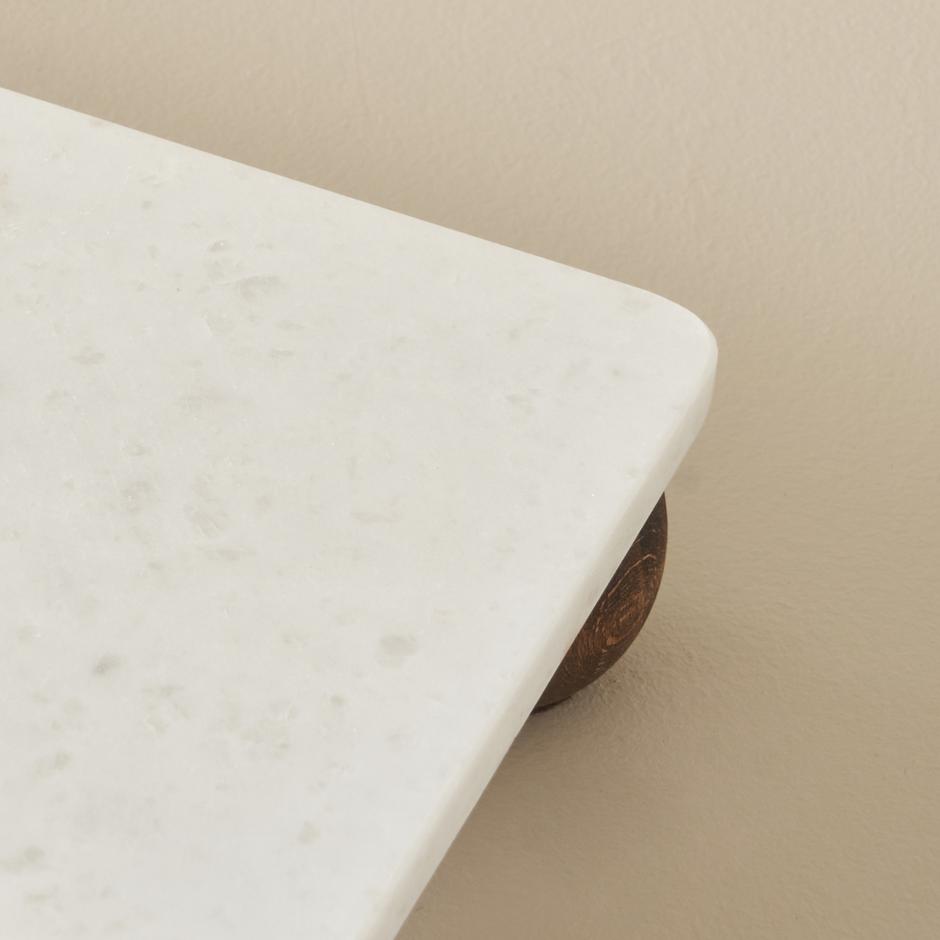 Olmo Marmeren Rechthoekige Presentatiestandaard Naturel (15x30 cm)