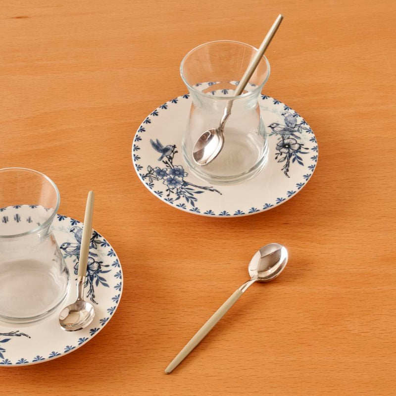 Siena 6-delige theelepelset - Zilver
