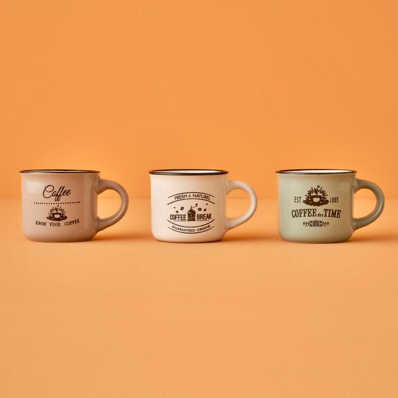 Hotz Koffiekopjes Set – 3-delig (100 cc)