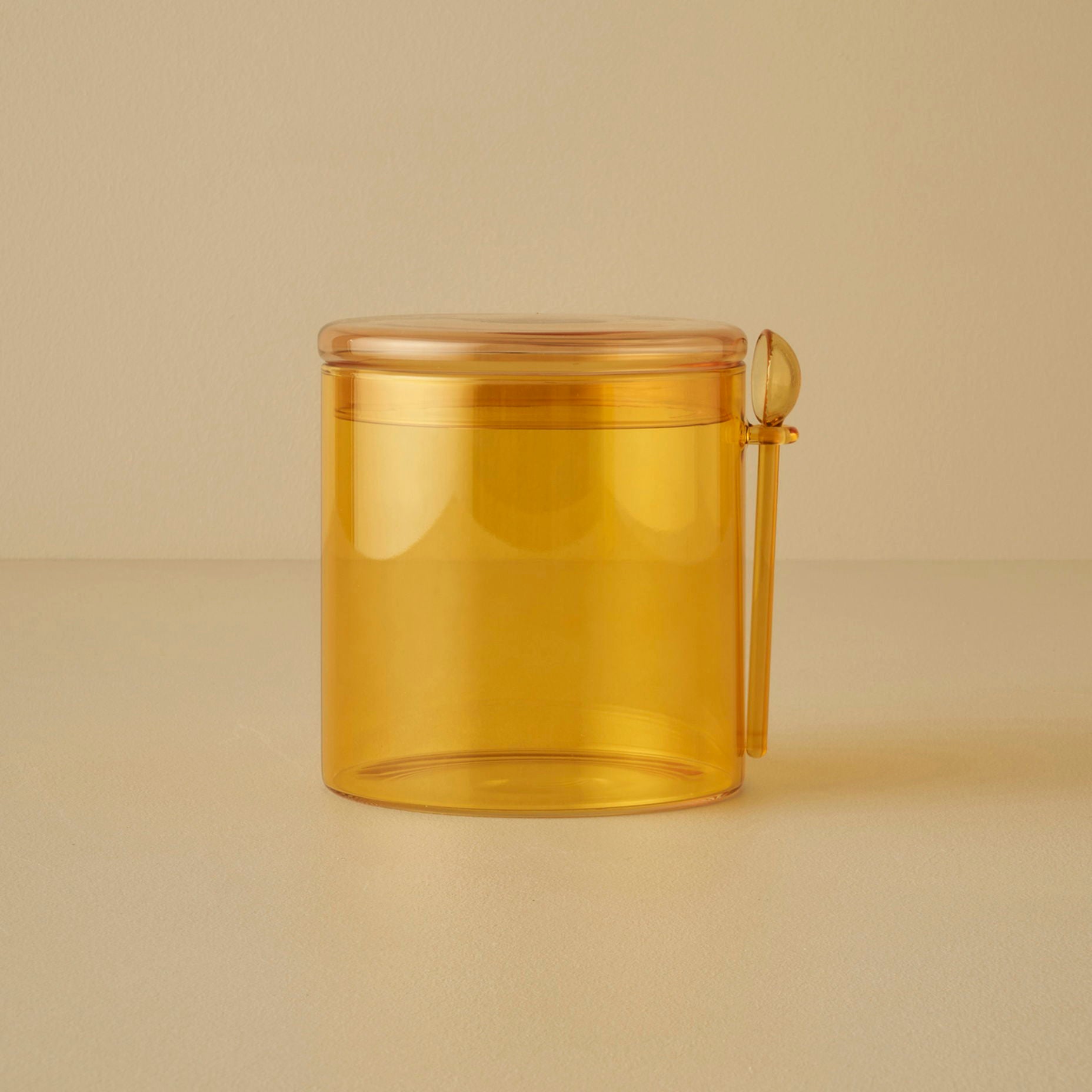 Kleuren Amber Pot met Lepel (1110 cc)