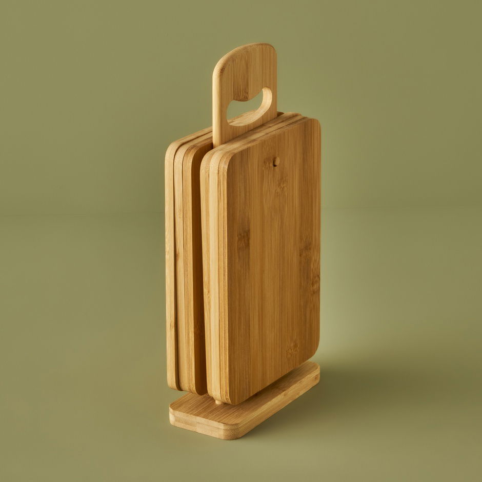 Craft 6-delige snijplankenset Naturel (15x7x33 cm)