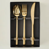 Milano 18-delige Bestekset – Goudkleurig (vorken, lepels en messen)
