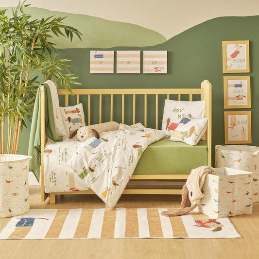 Kinderkleed met worstjesmotief (80x150 cm)