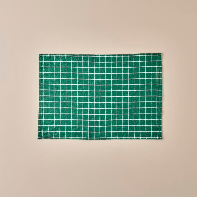 Juno theedoeken, 3-pack, groen (45x65 cm)
