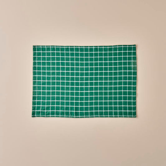 Juno theedoeken, 3-pack, groen (45x65 cm)