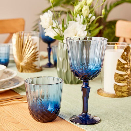 Colore Cut Glass Blue (320 cc)