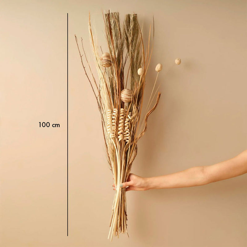 Droogbloem/tak Natuurlijk (100 cm)