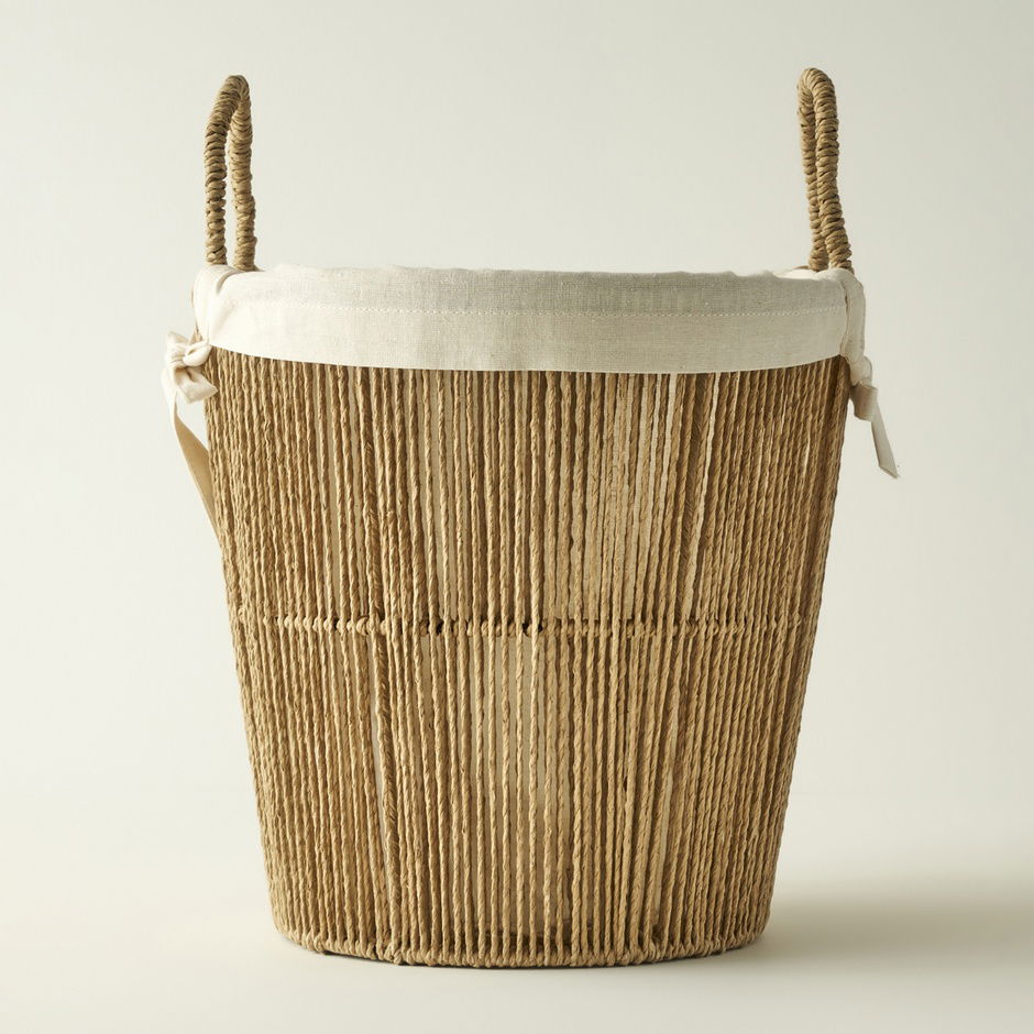 Herfstmand met doek erin, natuurlijk (25x18x25 cm)