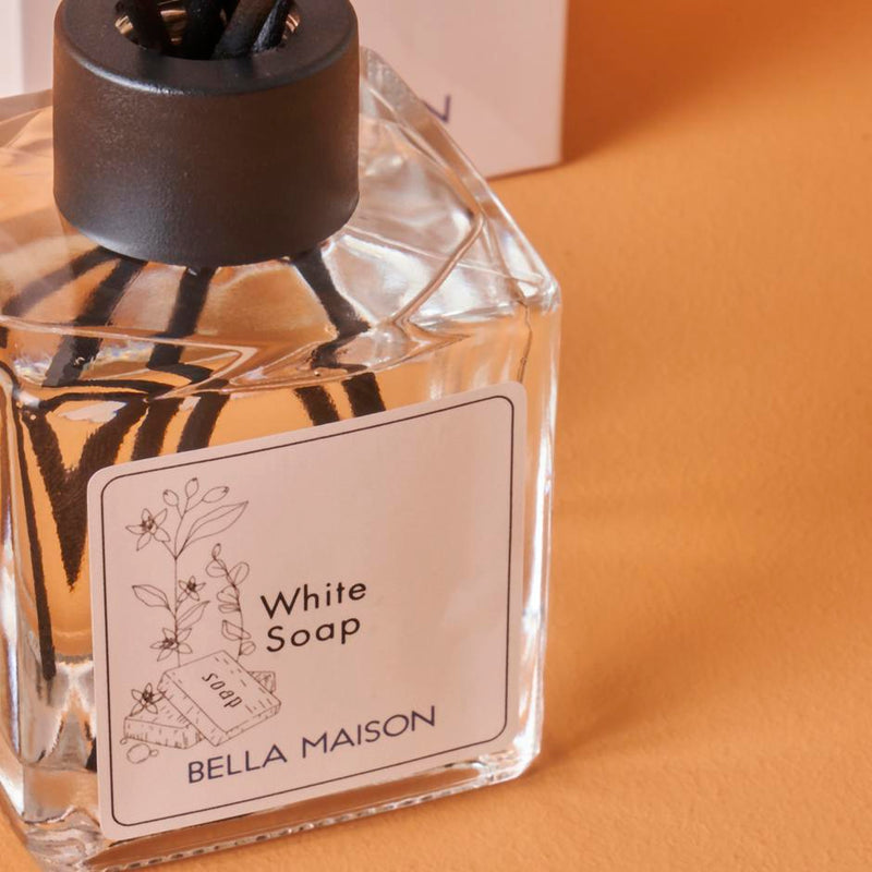 Witte zeep geurstokjes (100 ml)