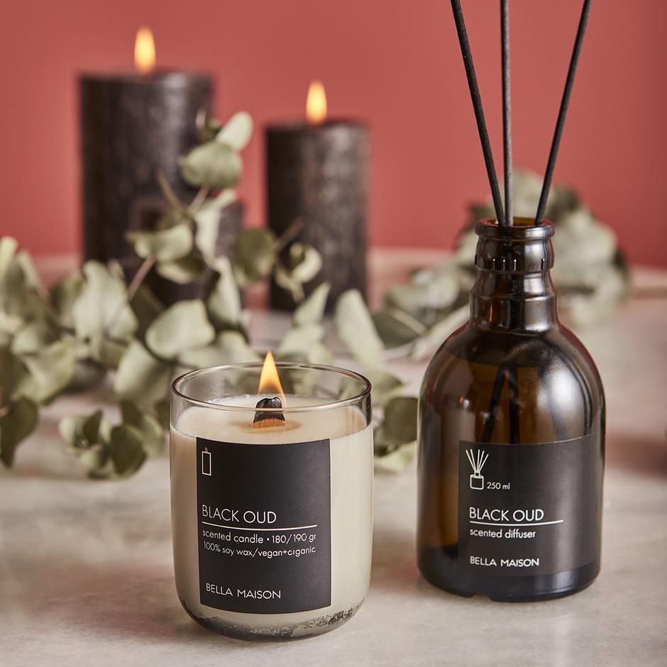 Zwarte Oud sojawaskaars